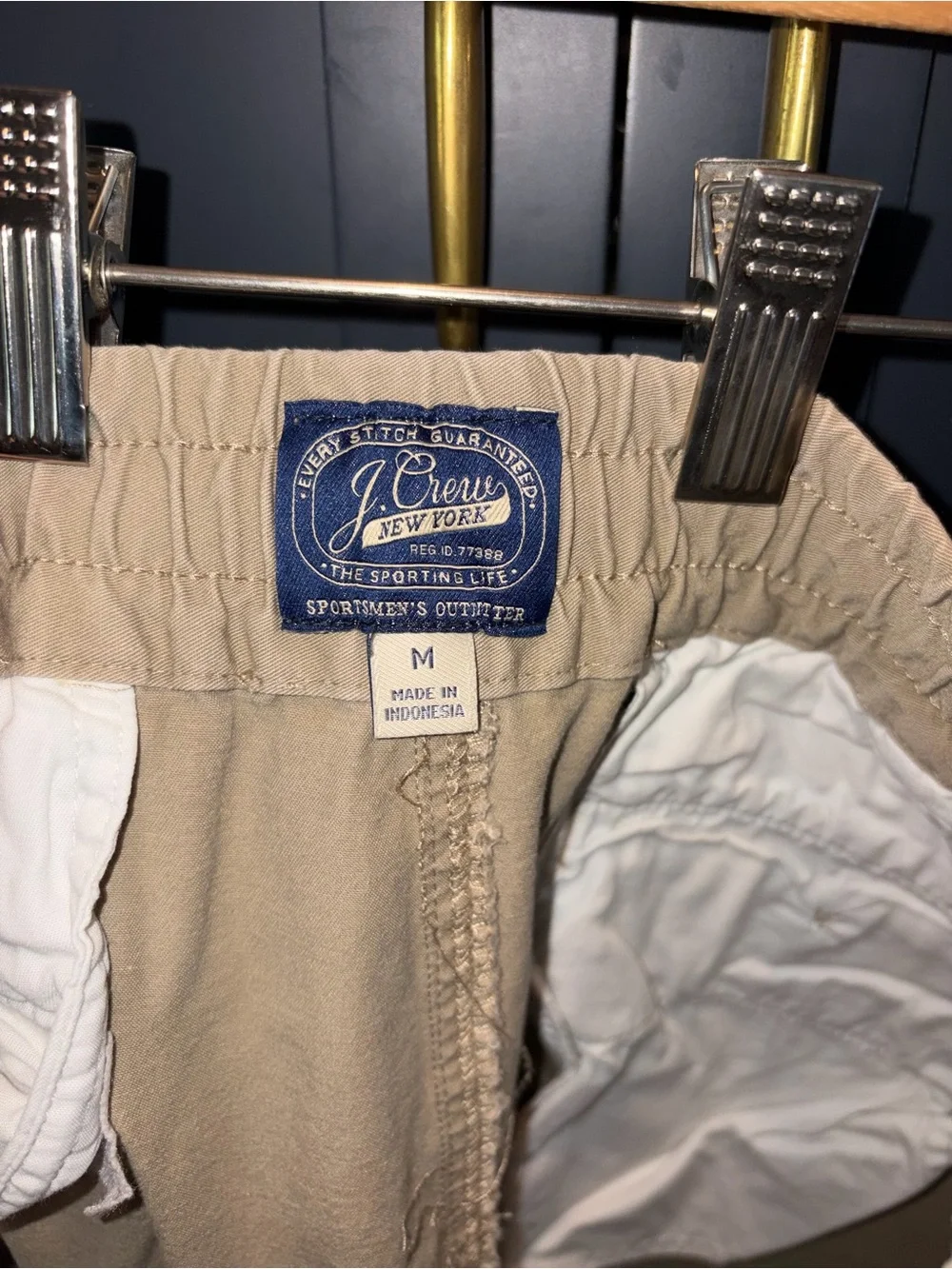 Slim dock pant in stretch cotton blend